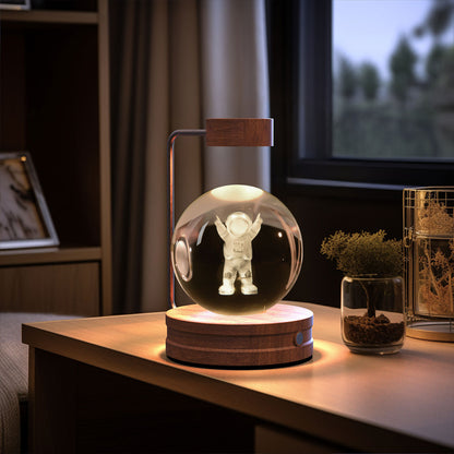 Crystal Ball Dinosaur Night Light