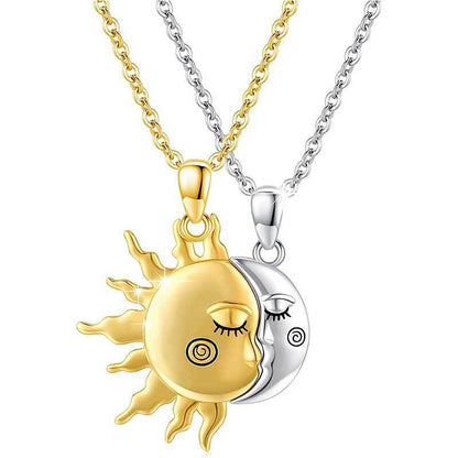 18K Magnetic Sun Star Necklace