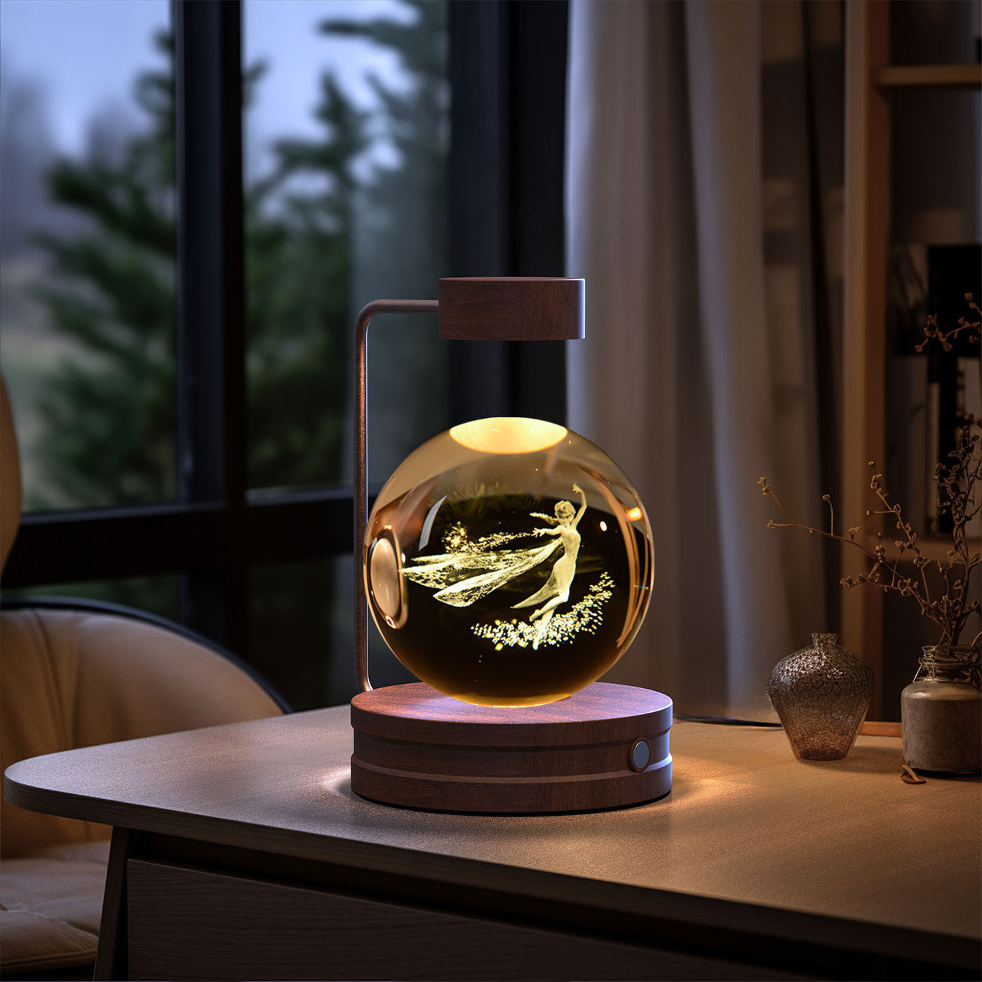 Crystal Ball Dinosaur Night Light