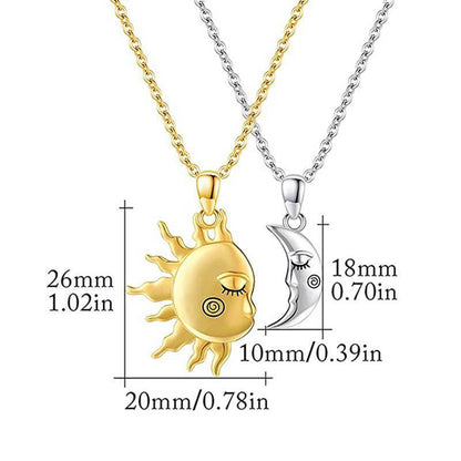 18K Magnetic Sun Star Necklace